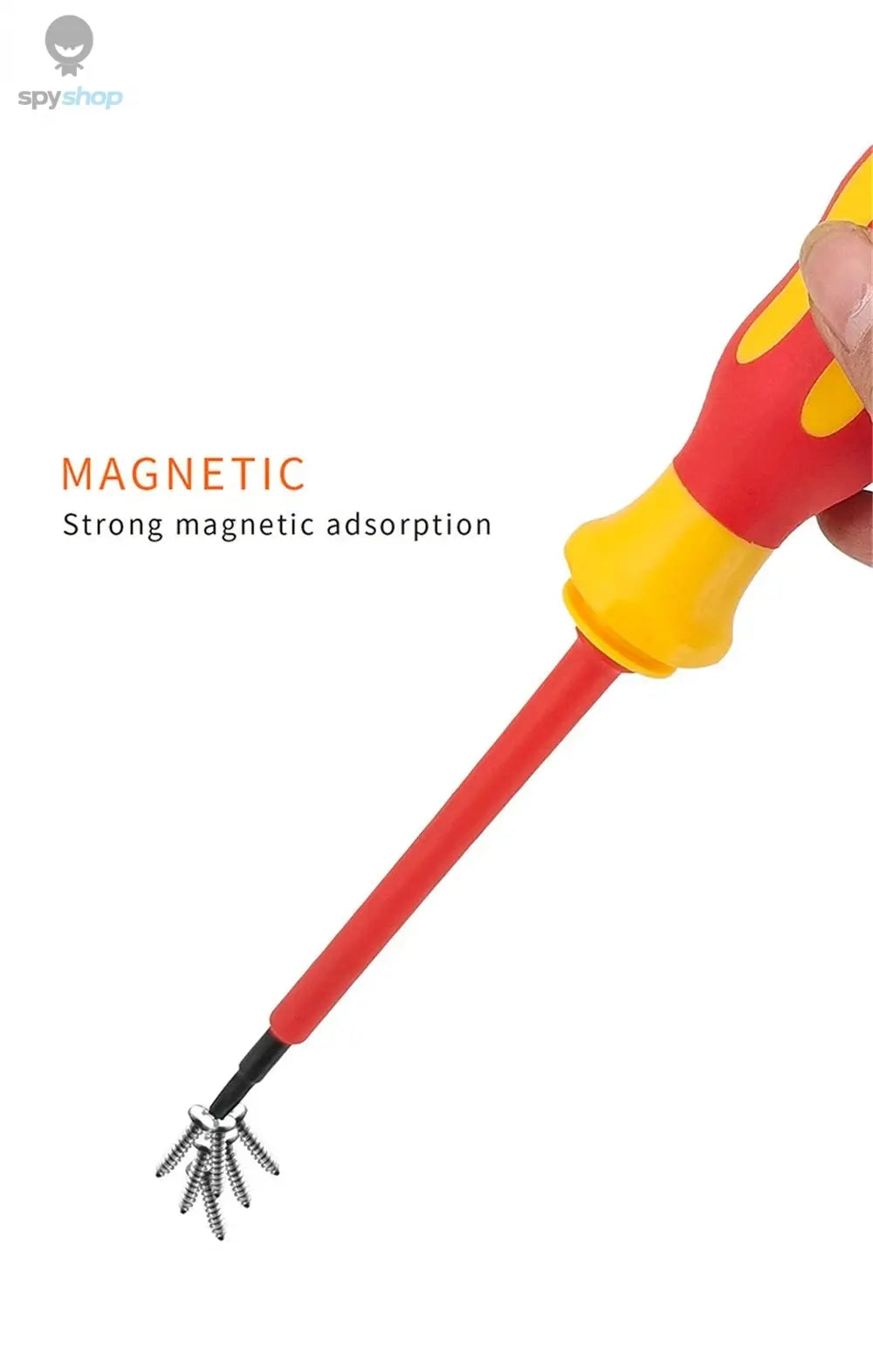 10Pcs Interchangeable Blade VDE Insulated Screwdriver Set with Case Magnetic 500V Home and Professional Use Electricians Tools Spy-shop.com