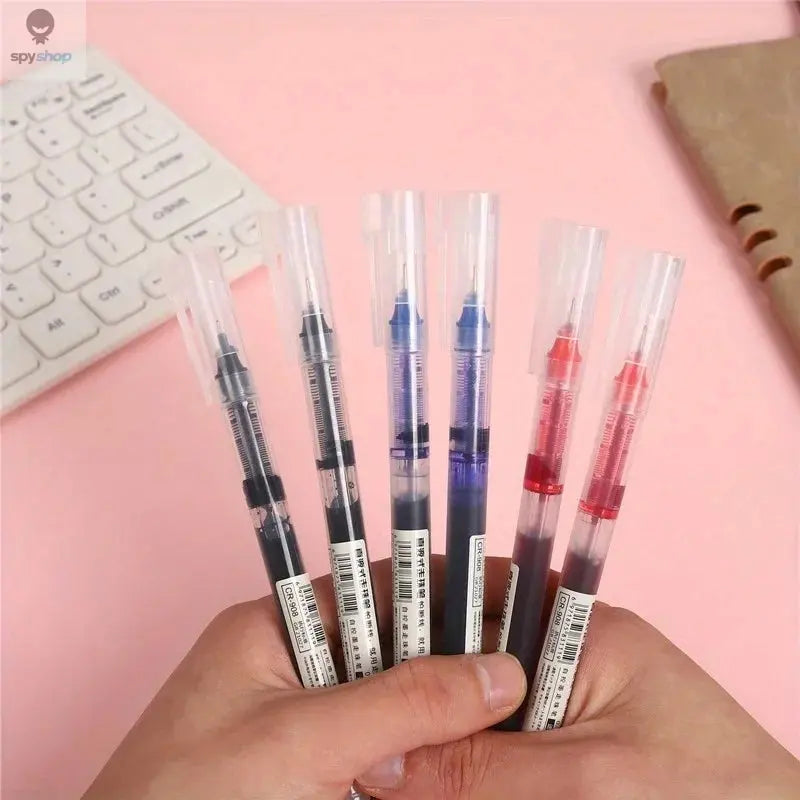 10Pcs/set High Quality Needle Type Gel Pens Straight Liquid Ballpoint Pen Kawaii Stationery School Office Supplies Writing Spy-shop.com