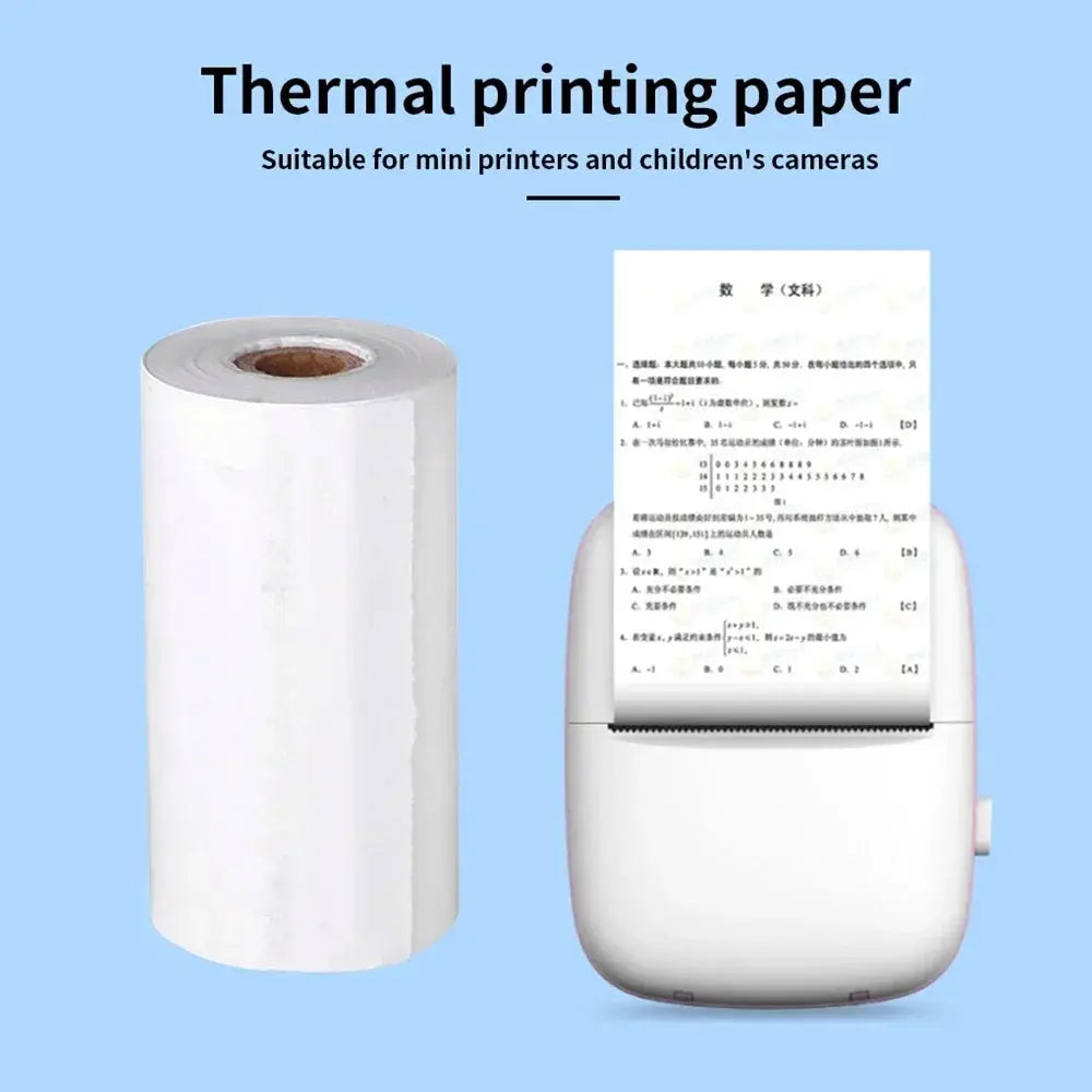 10Rolls 57x25 MM Thermal Paper White Children Camera Instant Print Kids Camera Printing Paper Replacement Accessories Parts Spy-shop.com