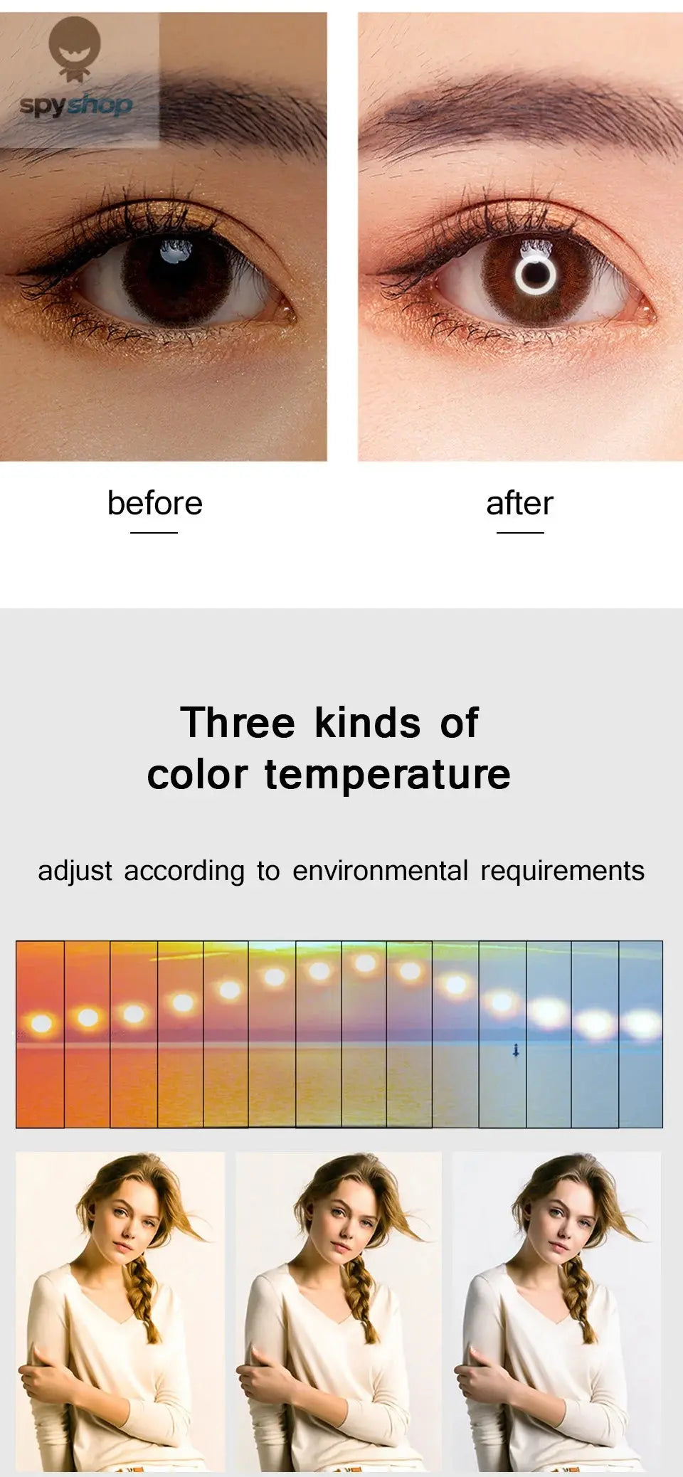 10" 26cm LED Selfie Ring Light Photography Video Light RingLight Phone Stand Tripod Fill Light Dimmable Lamp Trepied Streaming