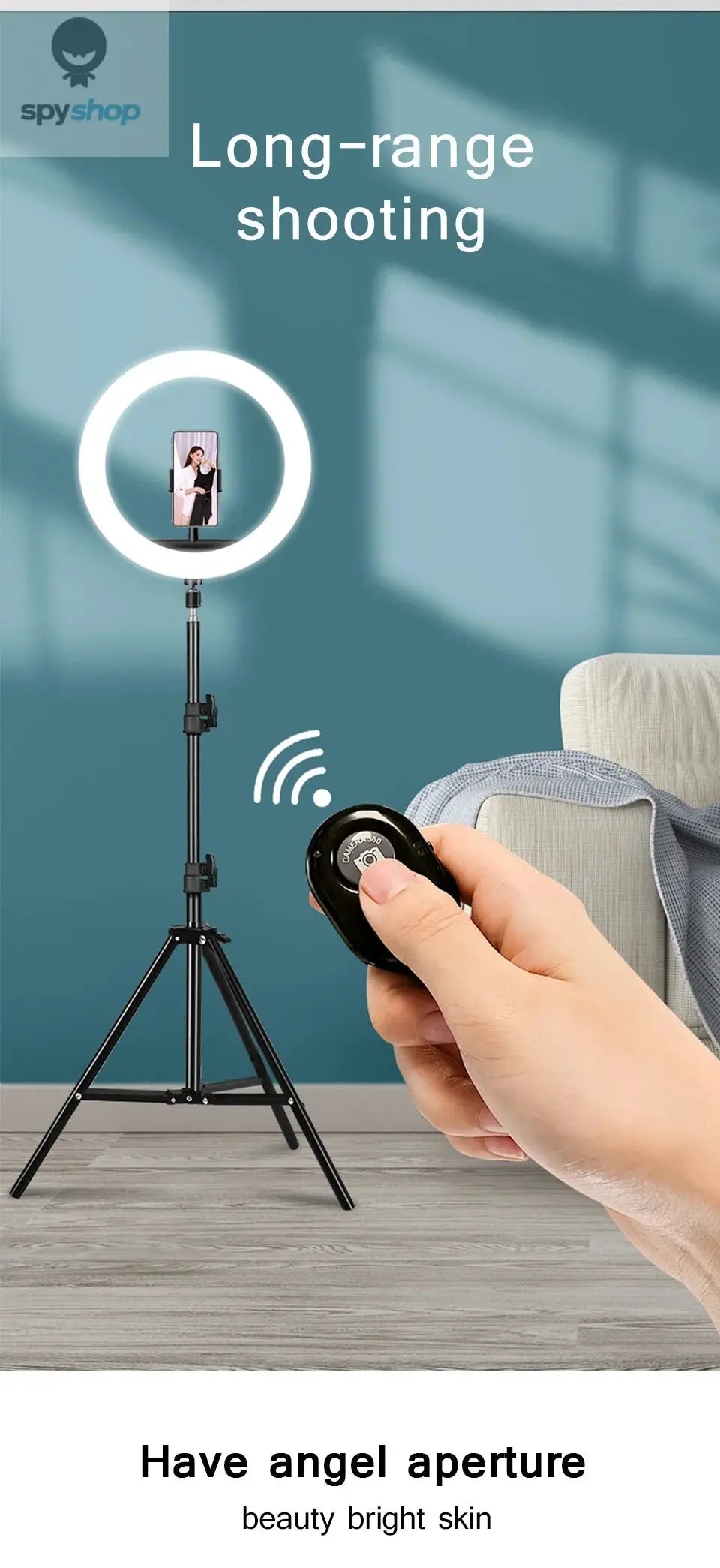 10" 26cm LED Selfie Ring Light Photography Video Light RingLight Phone Stand Tripod Fill Light Dimmable Lamp Trepied Streaming
