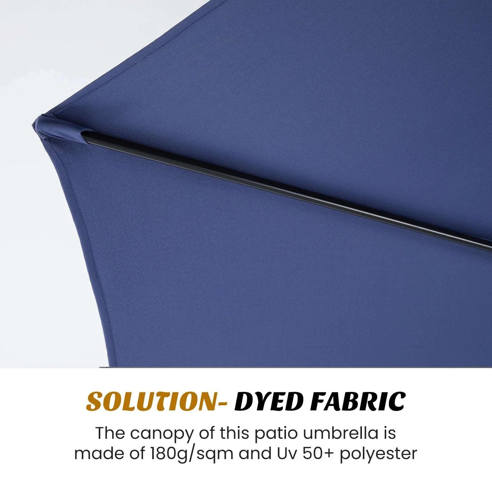 10FT Cantilever Patio Umbrella with Tilt & UV Protection-GRAY / United States