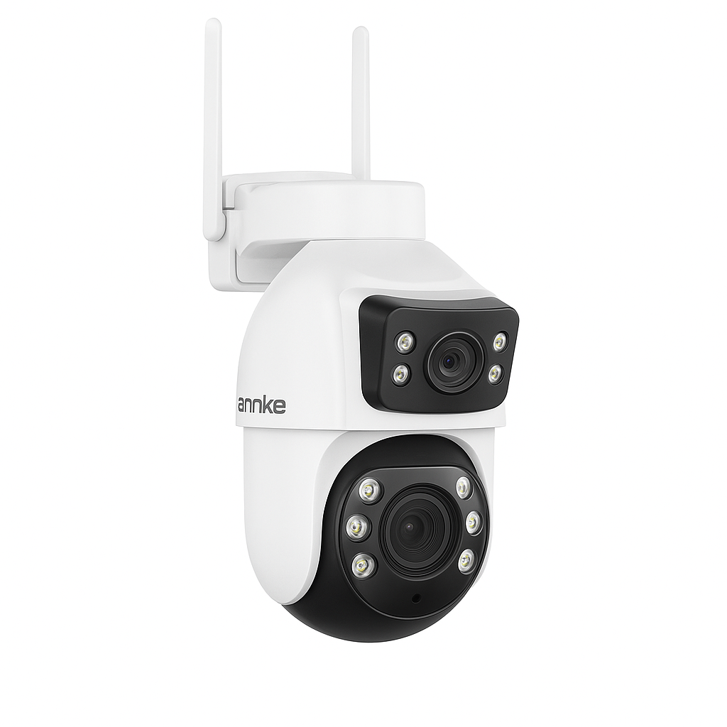 10MP Dual Lens PTZ WiFi Security Camera with 12X Optical Zoom and Color Night Vision