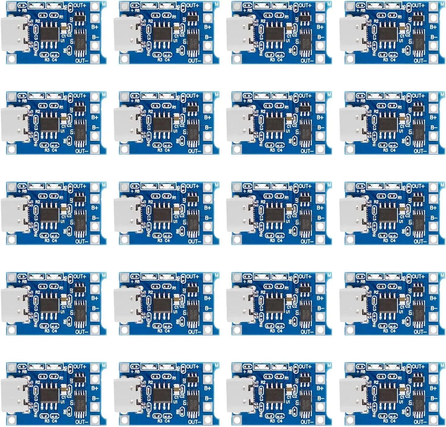 10pcs TP4056 18650 Battery Charging Modules with USB-C & Micro USB-10pcs micro usb