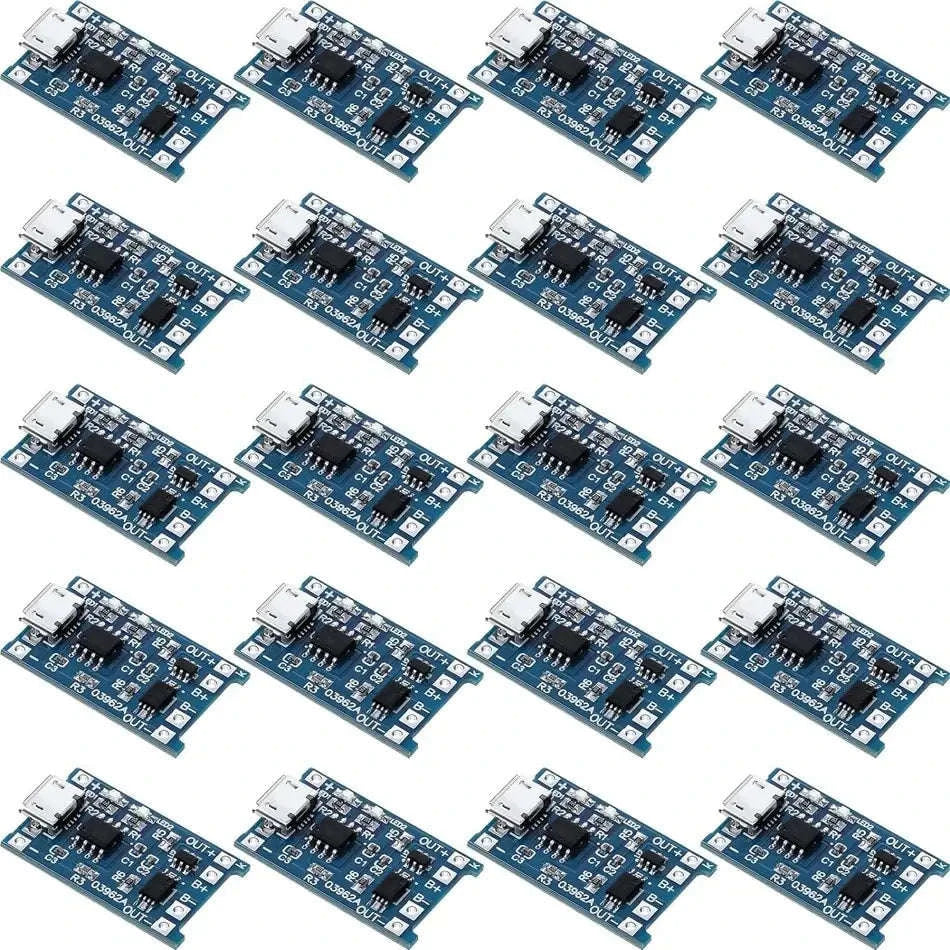 10pcs TP4056 18650 Battery Charging Modules with USB-C & Micro USB-10pcs micro usb