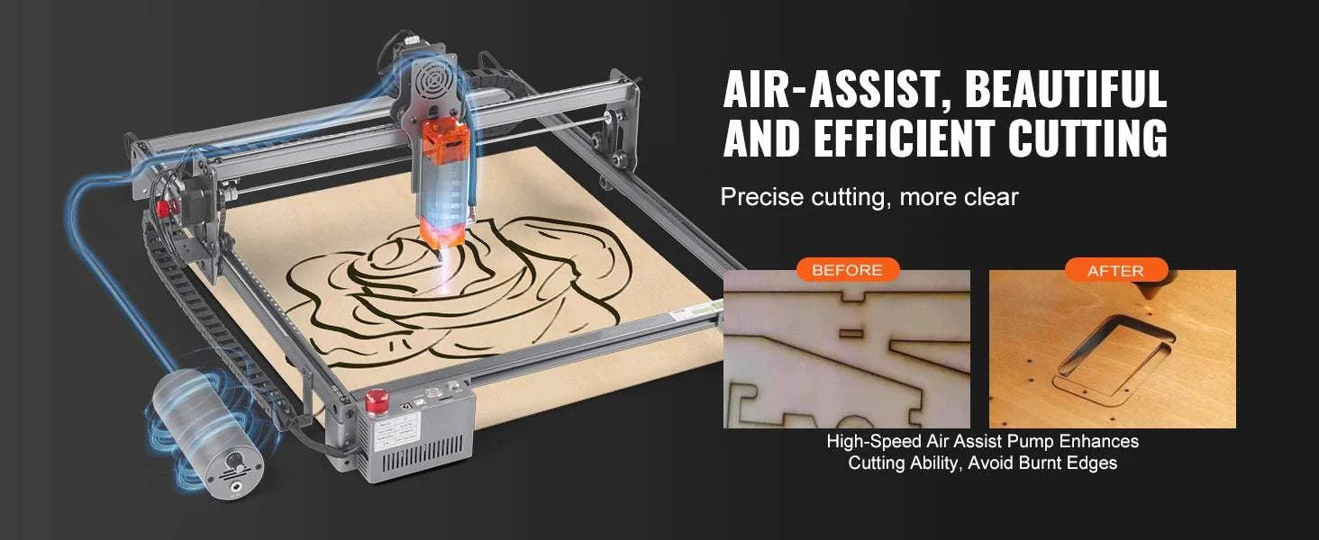 10W Laser Engraver Machine 400x400mm Fast Precision Cutter-10W / CZECH REPUBLIC