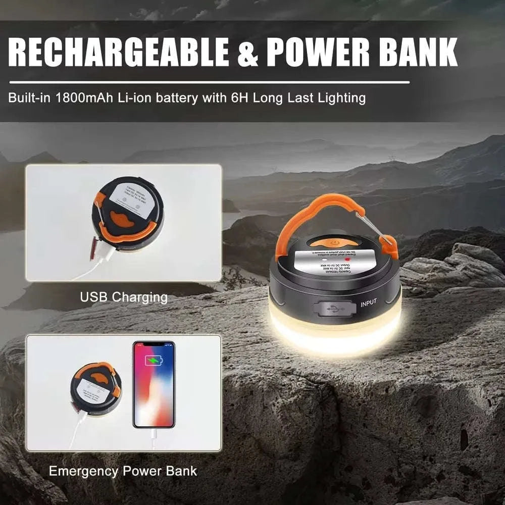 10W Rechargeable Camping Lantern with COB+LED-3PC