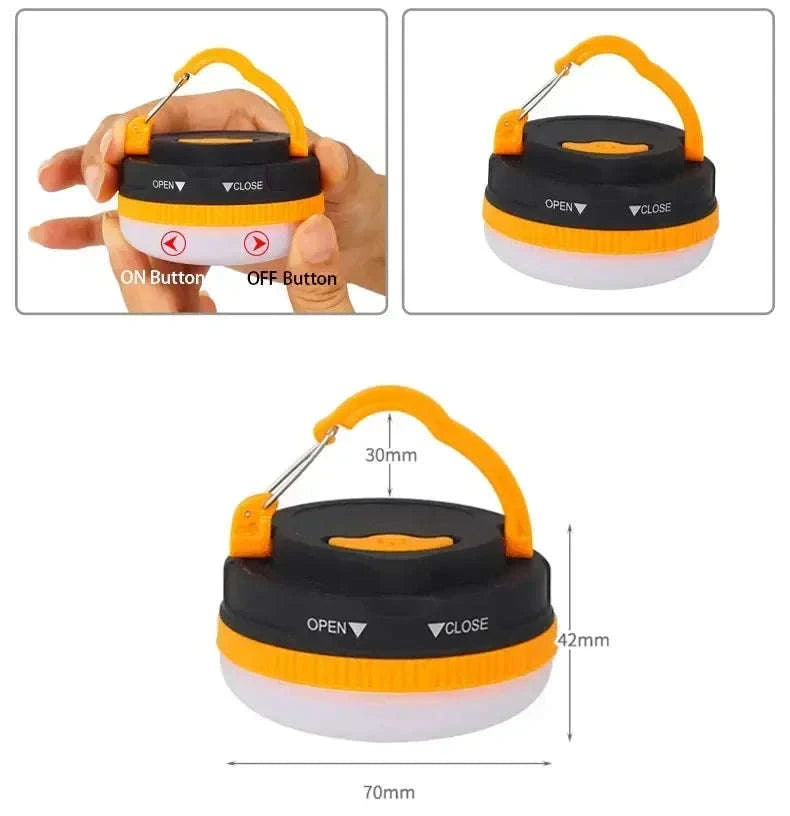 10W Rechargeable Camping Lantern with COB+LED-3PC