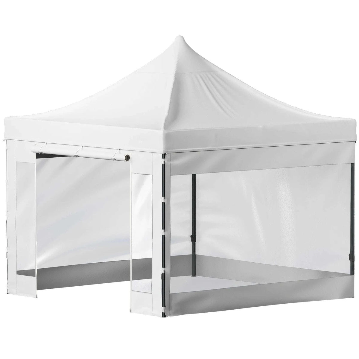 10x10 Pop Up Canopy Tent with Removable Sidewalls and Wheeled Bag-10x10ft black / france