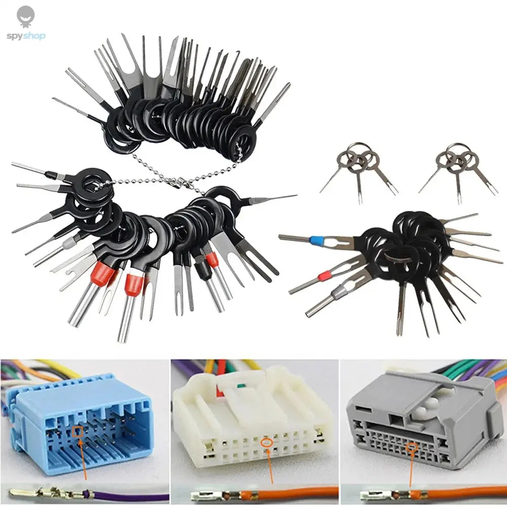 11/18/26Pcs Car Terminal Removal Repair Tools Electrical Wiring Crimp Connector Pin Extractor Kit Keys Automotive Plug Pullers Spy-shop.com