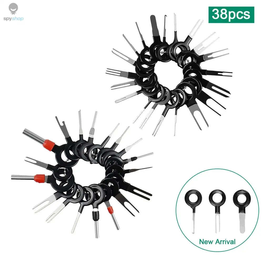 11/18/26Pcs Car Terminal Removal Repair Tools Electrical Wiring Crimp Connector Pin Extractor Kit Keys Automotive Plug Pullers Spy-shop.com
