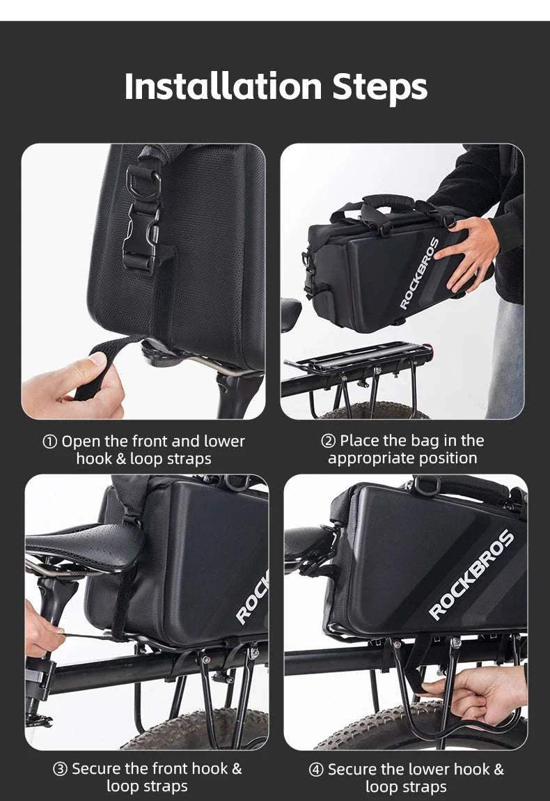 11.6L Bicycle Rear Pannier Bag Double Side Rainproof Storage-30140090001