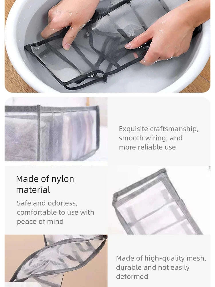 11-Compartment Collapsible Underwear Storage Box-11 cells C2421G