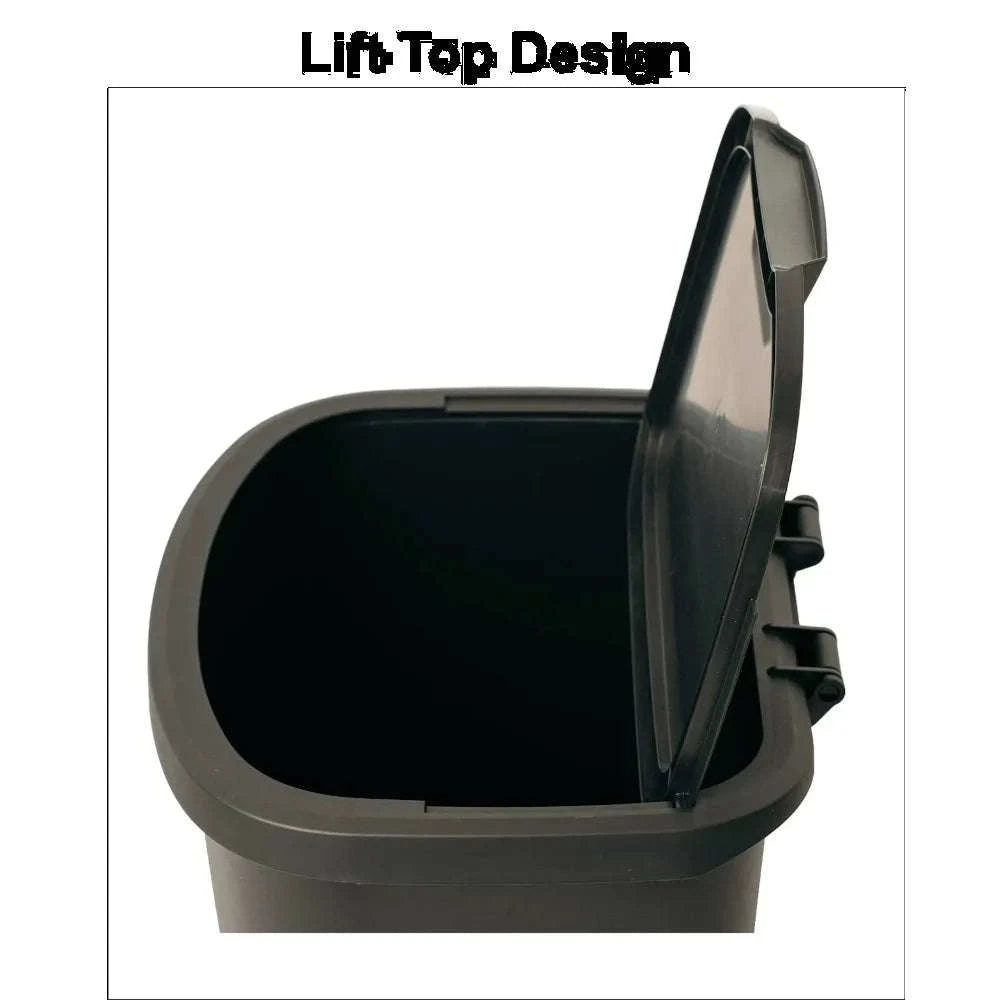 11 Gallon Kitchen Trash Can with Lift-Top Lid-United States
