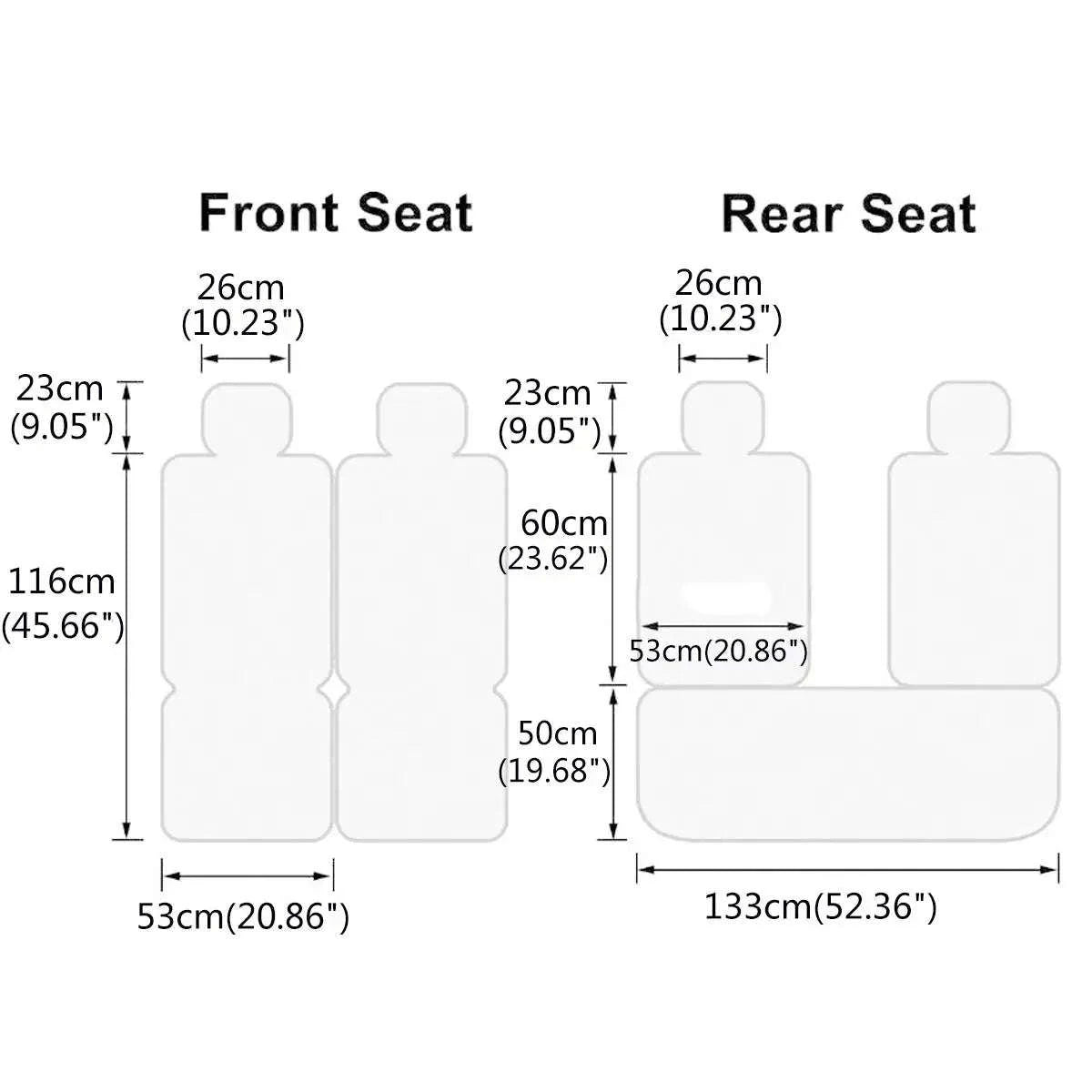 11-Piece 5-Seat PU Leather Car Seat Covers Set-Red / United States / Four Seasons|PU