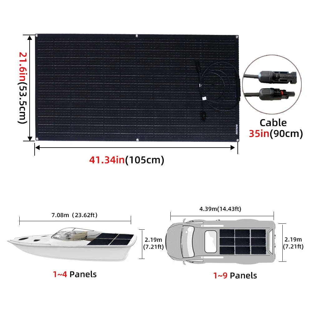 110W Flexible ETFE Solar Panel 18V Monocrystalline-440W ETFE PANEL / CZECH REPUBLIC