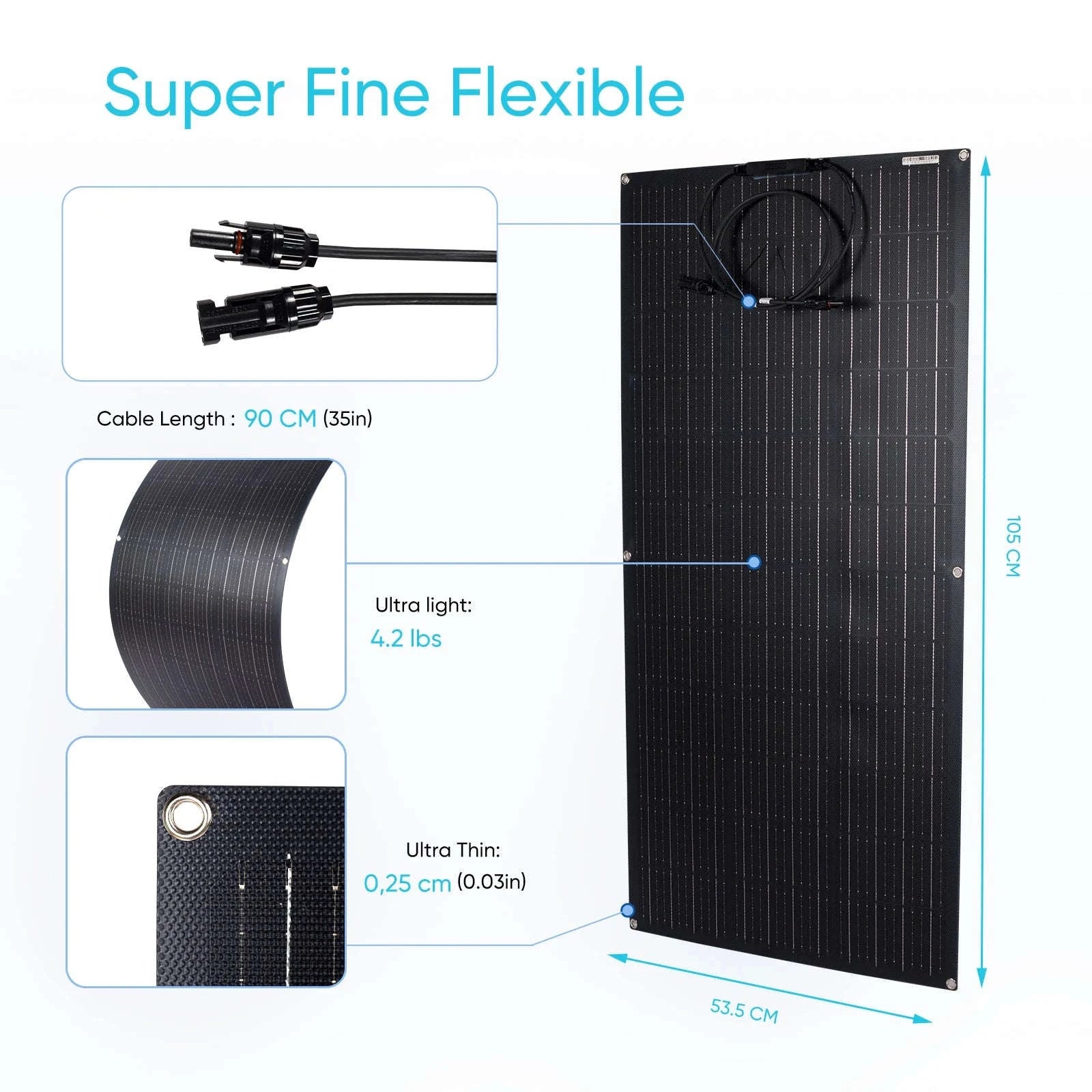 110W Flexible ETFE Solar Panel 18V Monocrystalline-440W ETFE PANEL / CZECH REPUBLIC