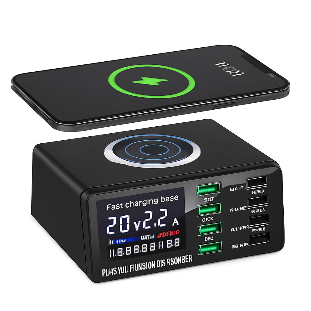 110W Multi-Port USB C Charger Station with PD & QC Fast Charge-EU Plug / 110W Charger Station