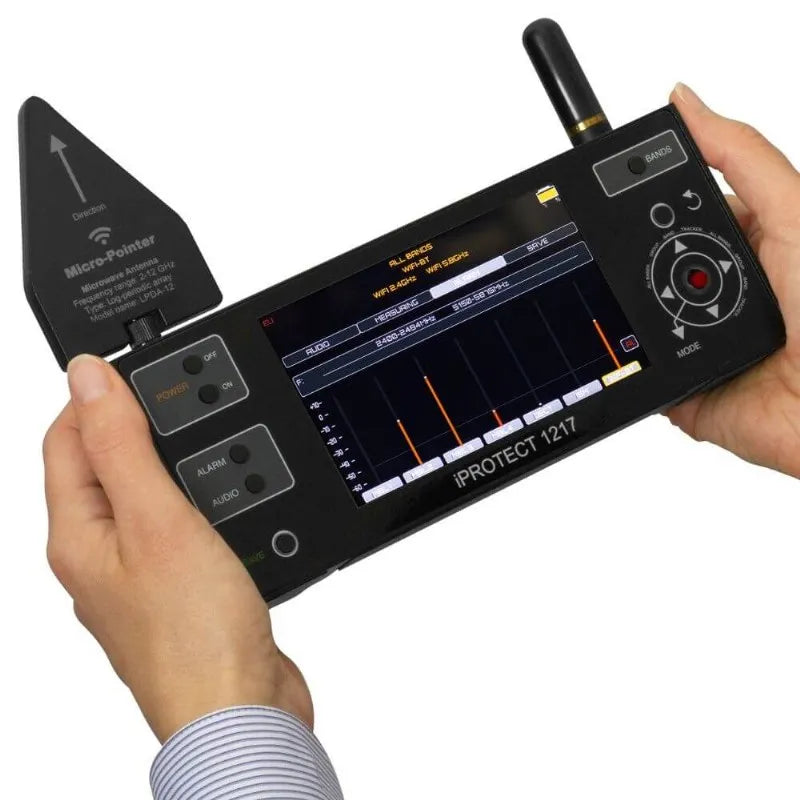 iProtect 1217 Multibands RF-detektor för dolda enheter och GPS-spårning