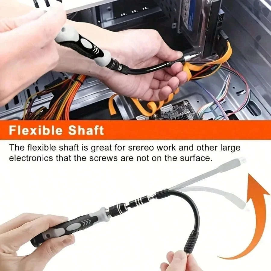 115-in-1 Screwdriver Set Multi-Bit Steel Precision Repair Kit-black / United States