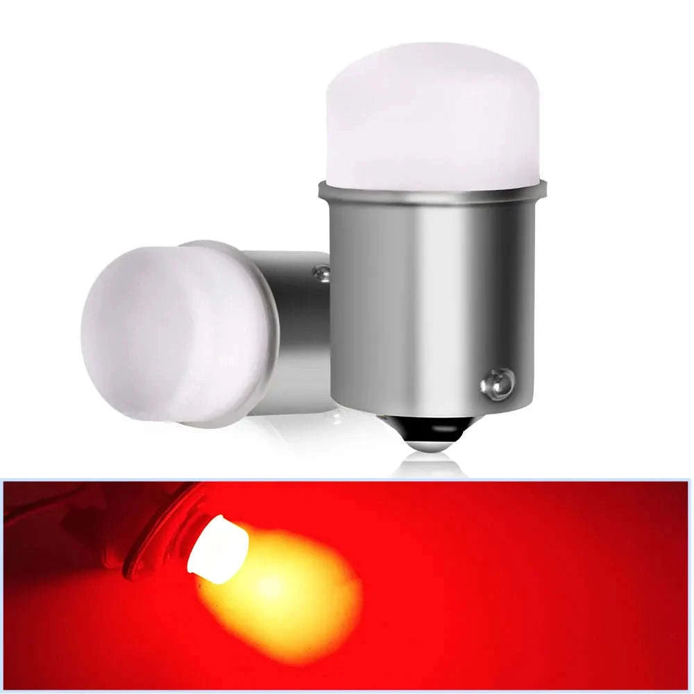 1157 1156 LED Bulb 12V 9SMD White Amber-8PCS / Ba15s Yellow