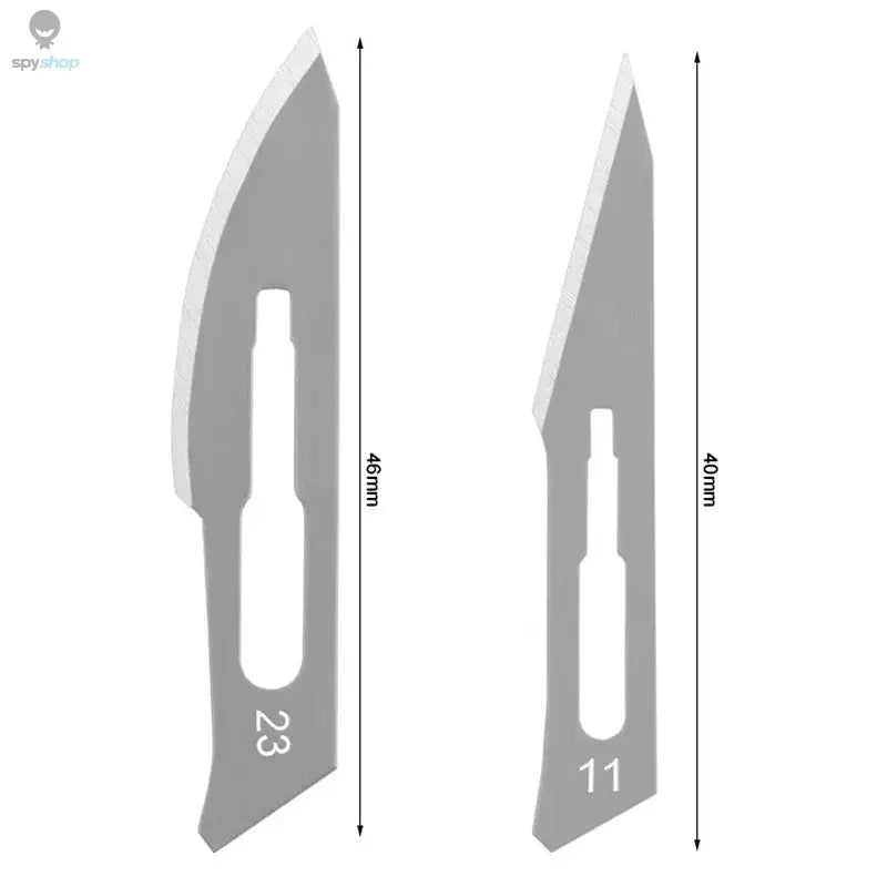 11# 23# Carbon Steel Carving Metal Scalpel Blades Handle Scalpel DIY Cutting Repair Animal Surgical Knife Tool Kits Box Non Slip