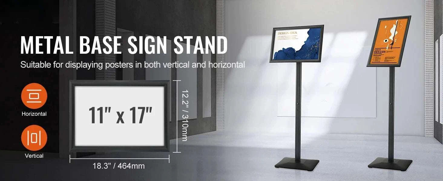 11x17 Adjustable Floor Sign Holder Stand with Weighted Base-11x17in / Poland
