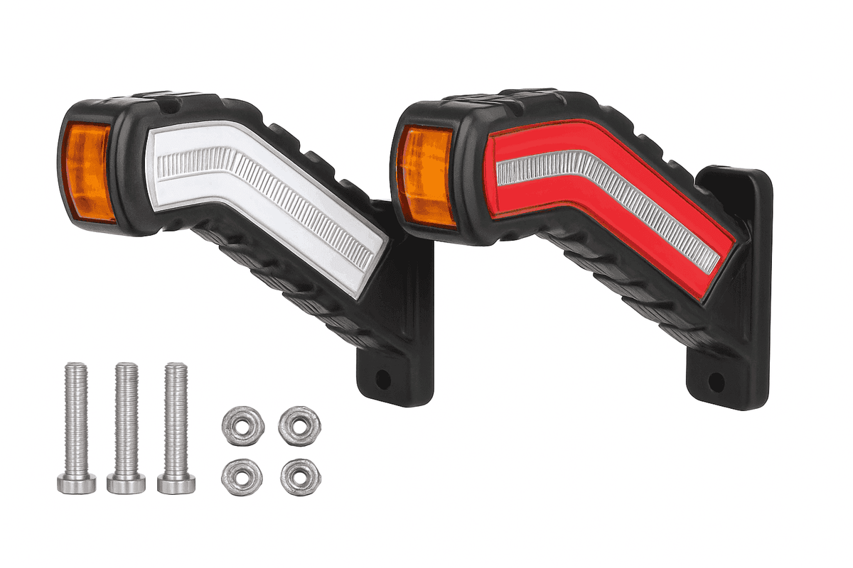 12-24V 2pc LED Side Marker Lights for Trailer Truck Van Pickup-2pcs