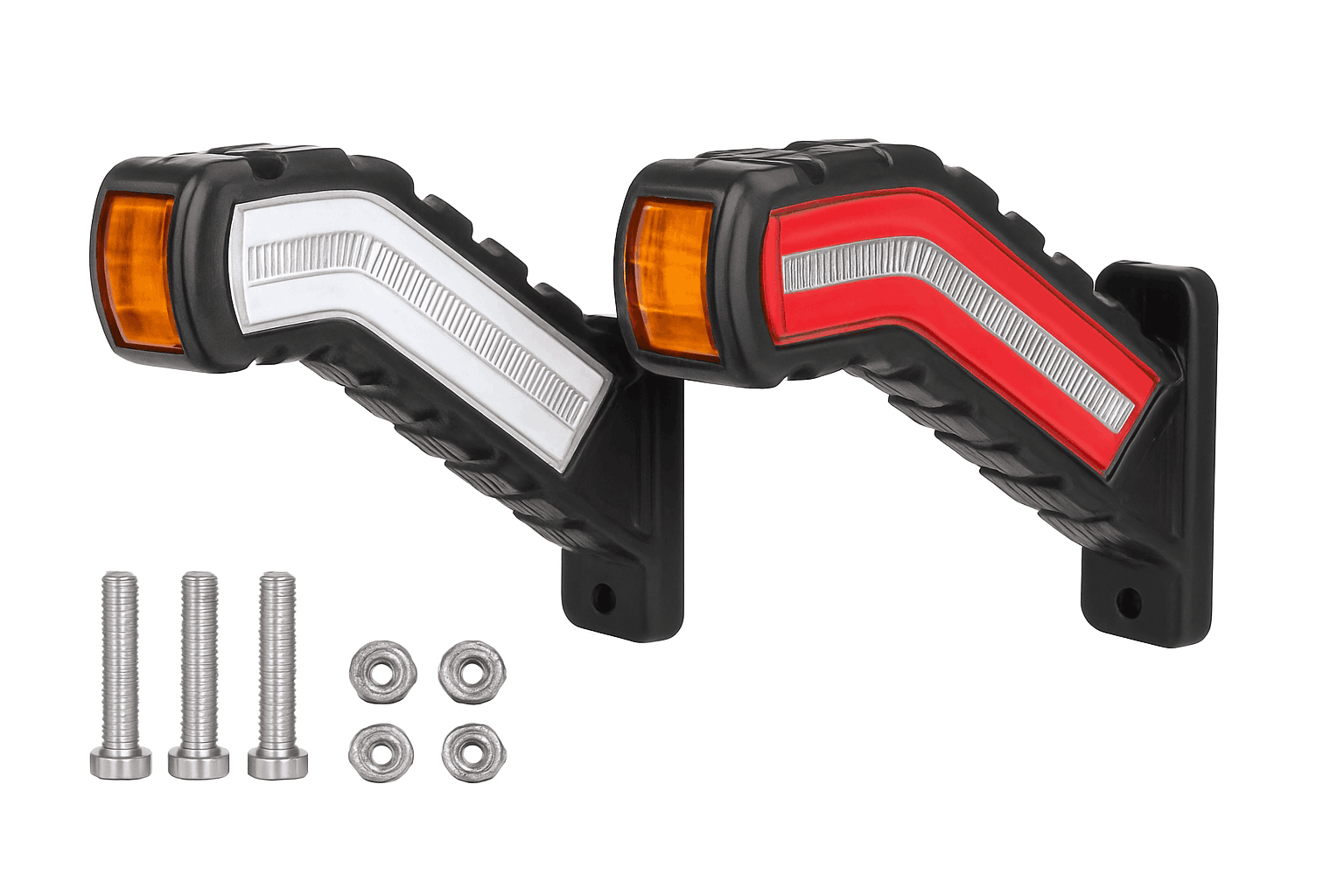 12-24V 2pc LED Side Marker Lights for Trailer Truck Van Pickup-2pcs