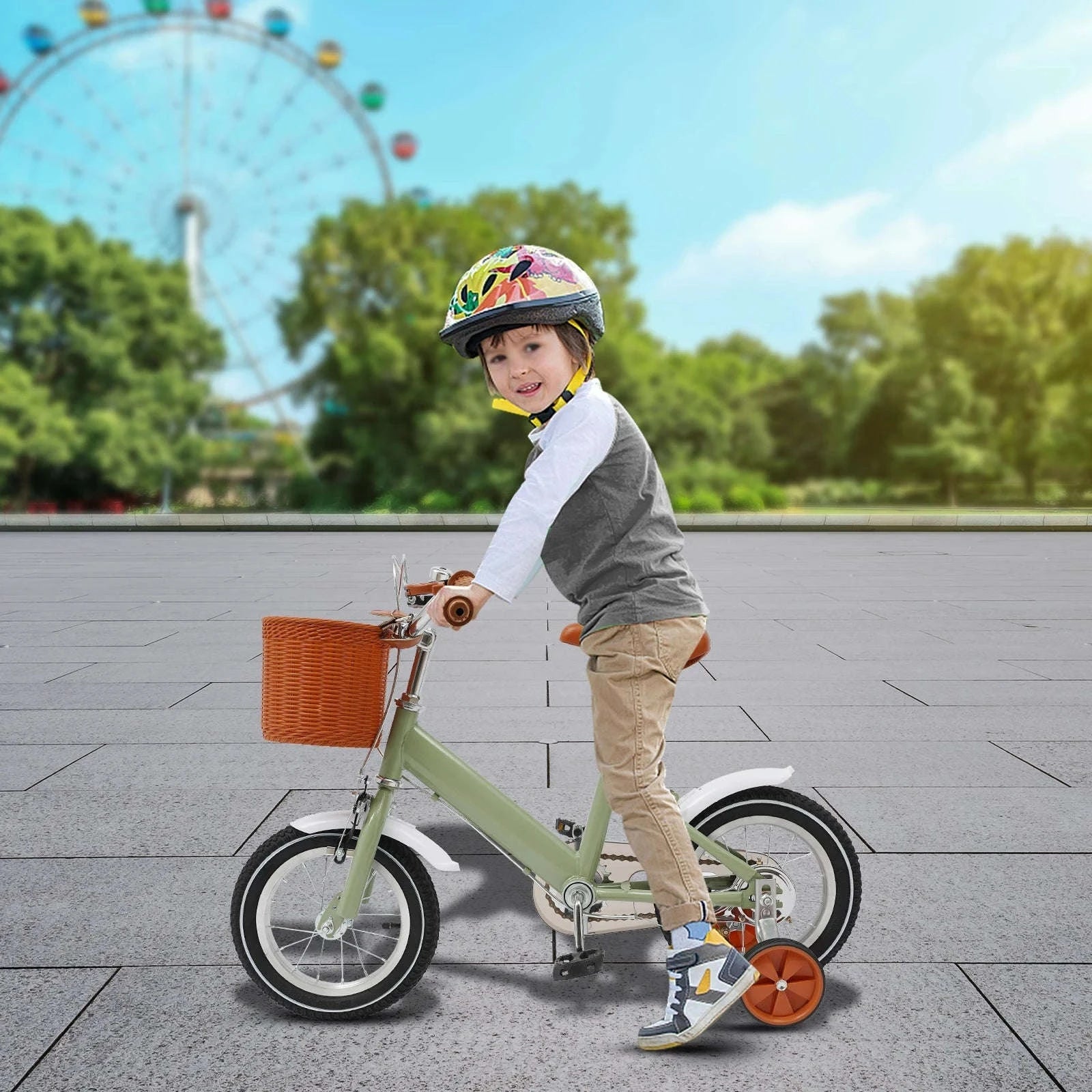12-Inch Kids Bike for Early Riders-Green / GERMANY