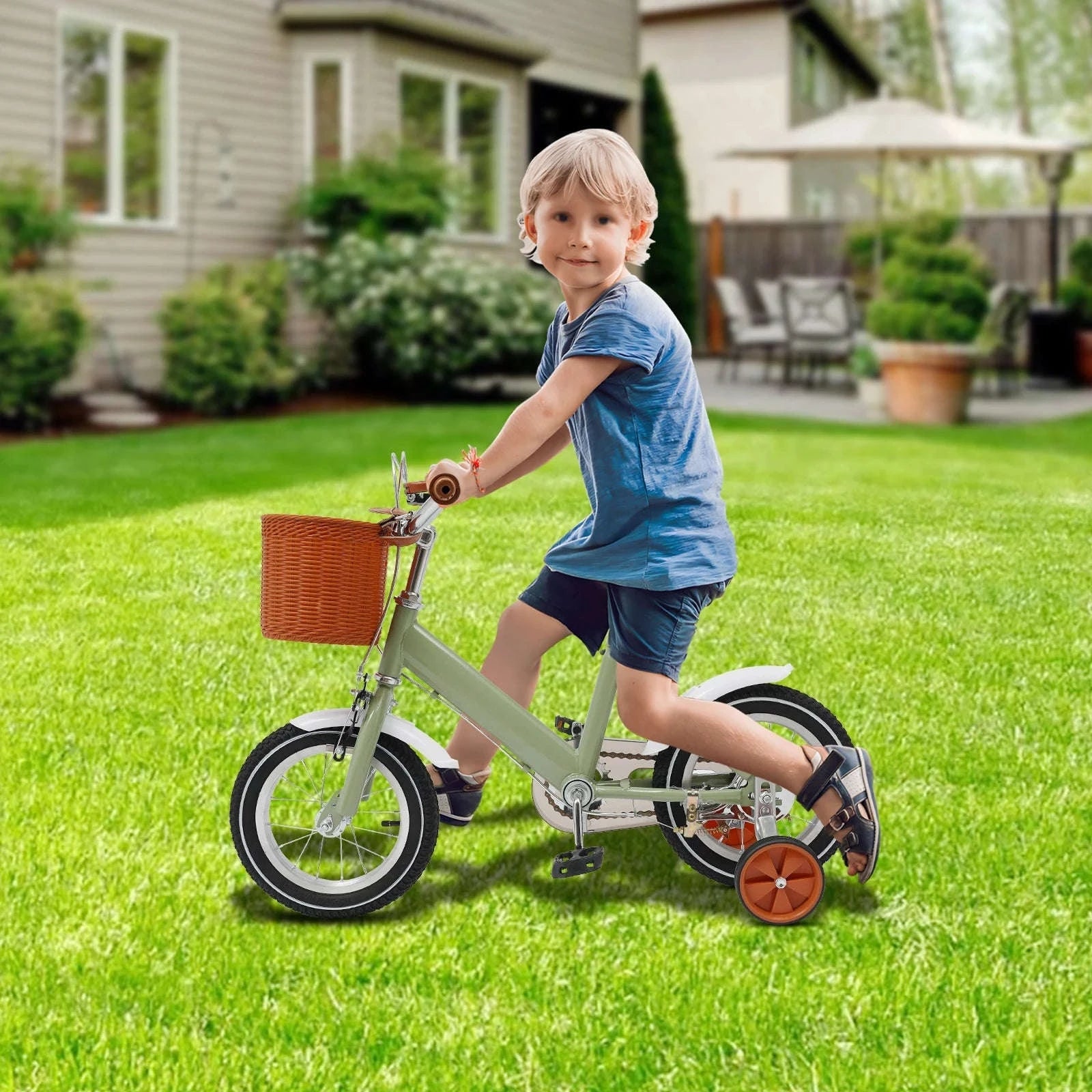 12-Inch Kids Bike for Early Riders-Green / GERMANY