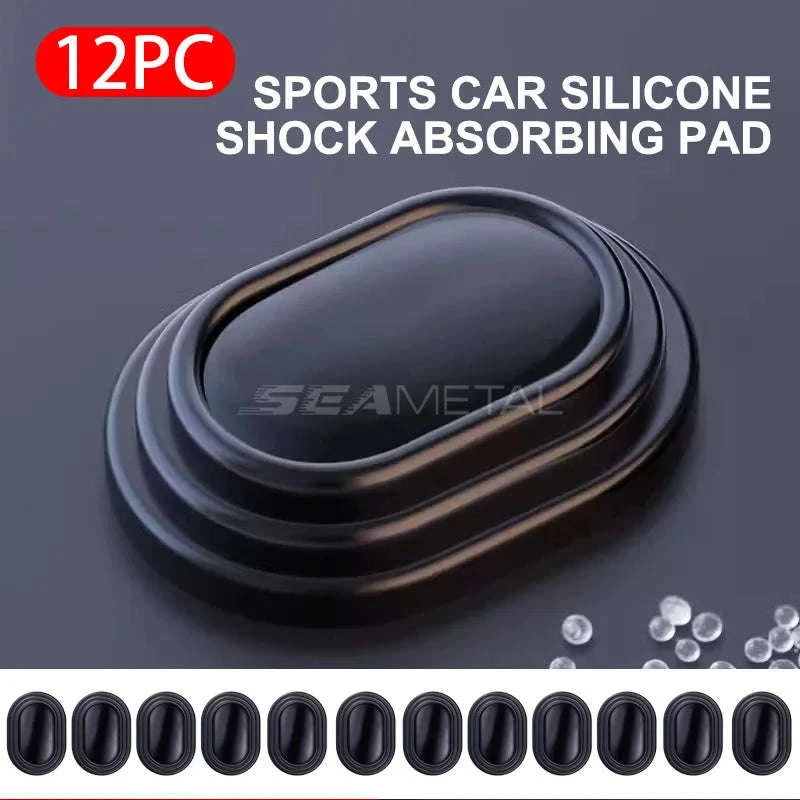 12-Piece Car Door Shock Absorber Cushion Stickers-with logo