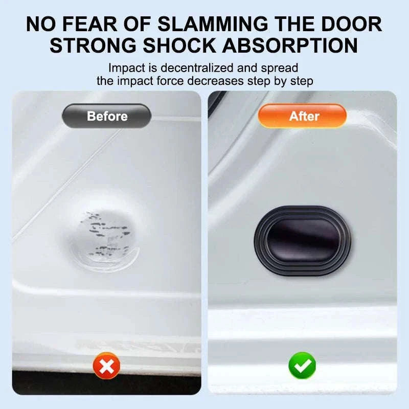 12-Piece Car Door Shock Absorber Pads-with logo