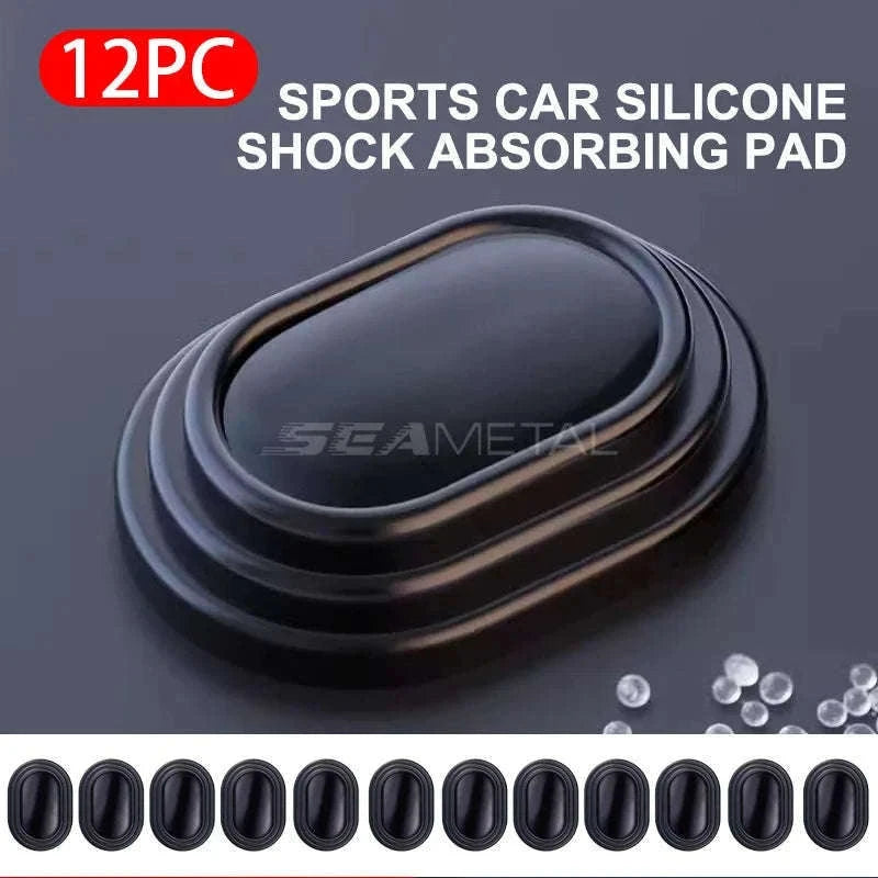 12-Piece Car Door Shock Absorber Pads-with logo