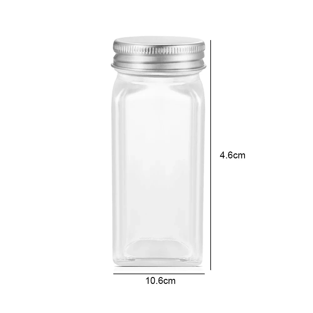 12-Piece Glass Spice Bottle Jars Set 120ml-12pc / GERMANY