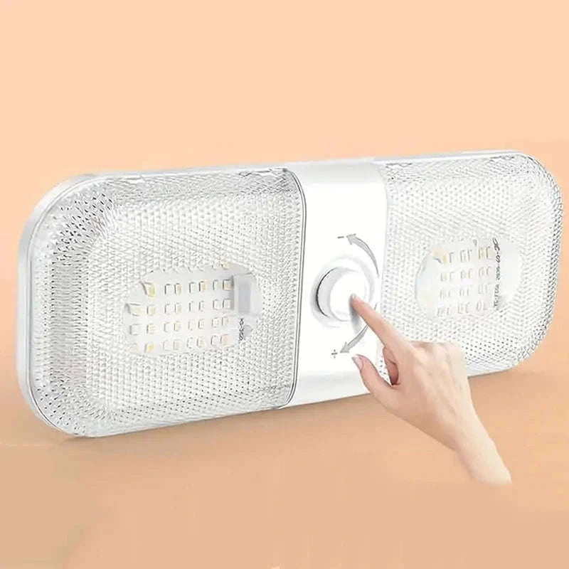 120 LED Car Interior Reading Light 3 Color Dimming 12V/24V-3395-1