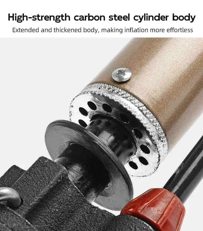 120 PSI Bike Pump with Alloy Cylinder for Presta & Schrader Valves-A320