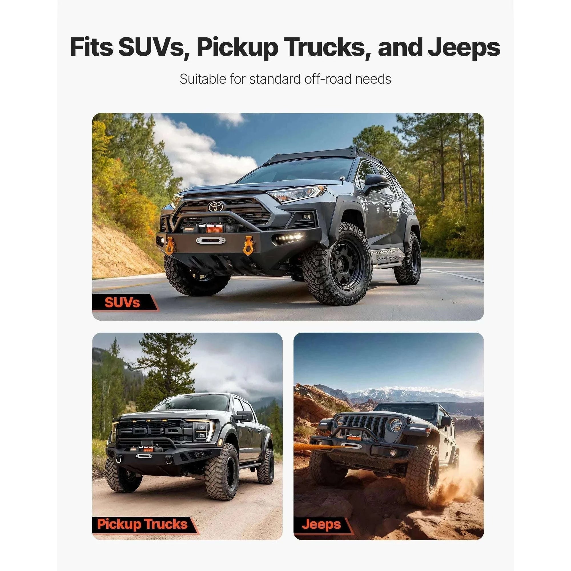 12000 lbs Wireless Electric Winch with Synthetic Rope for Off-Road Recovery-12000 lbs / United States