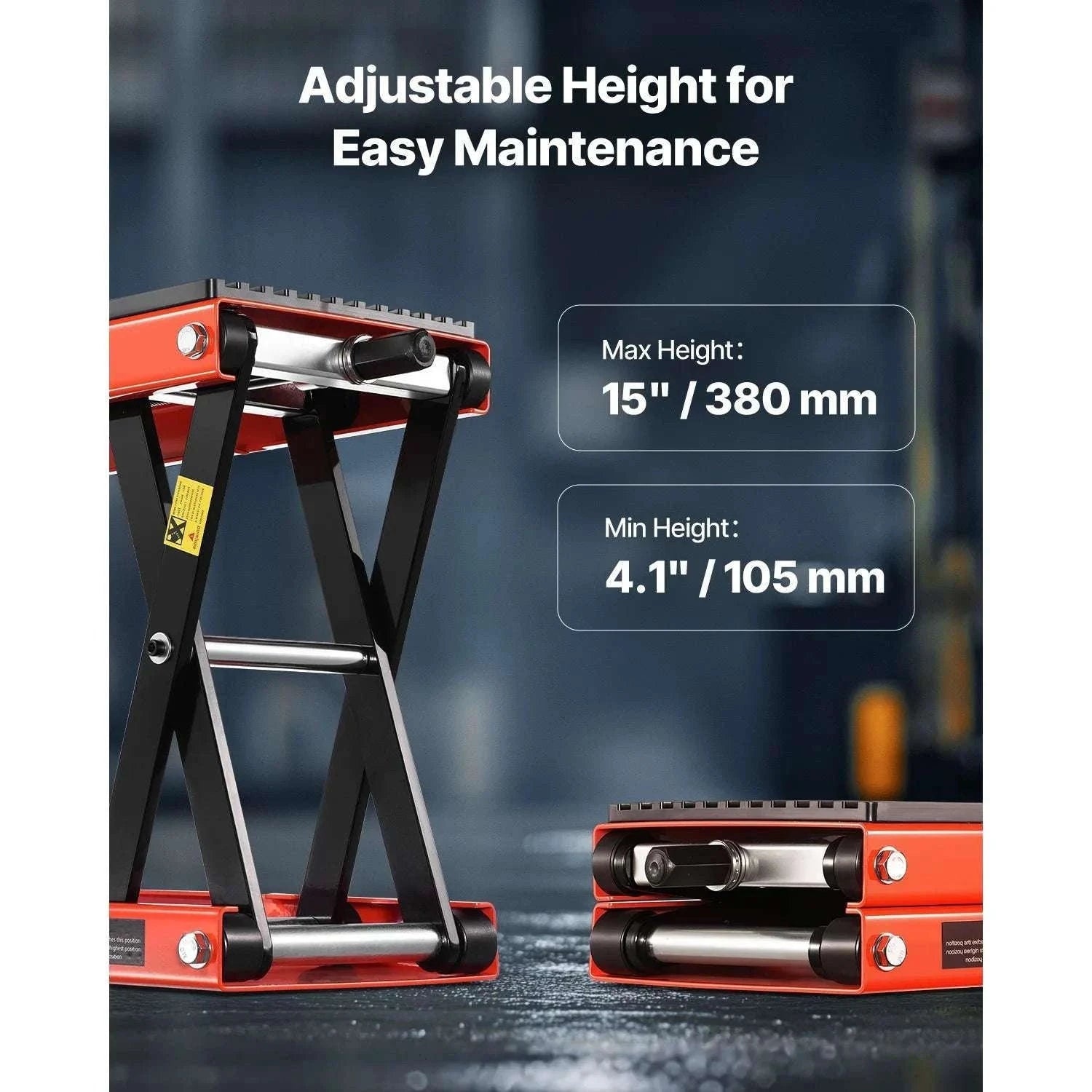 1200lbs Motorcycle Lift Jack Wide Deck Scissor Stand for ATV & Dirt Bikes-1200lbs / Poland