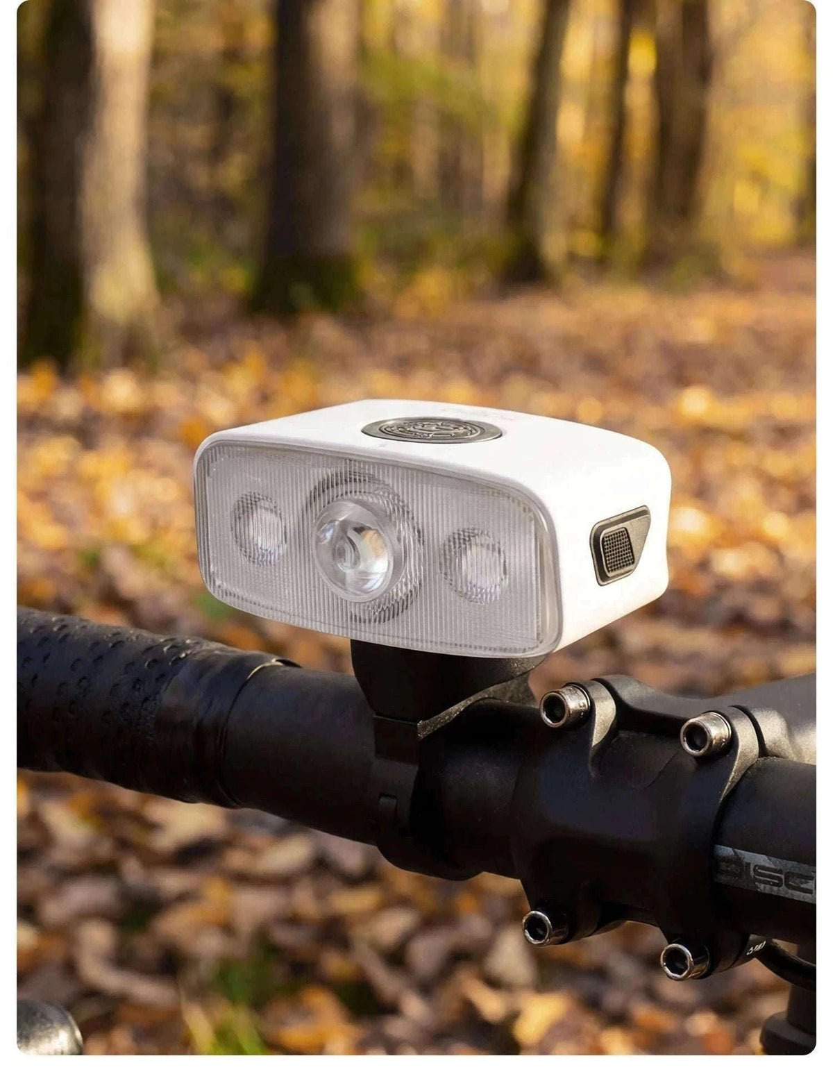 1200LM Bike Headlight USB Rechargeable IPX6 Waterproof Front Light-QC1200-white