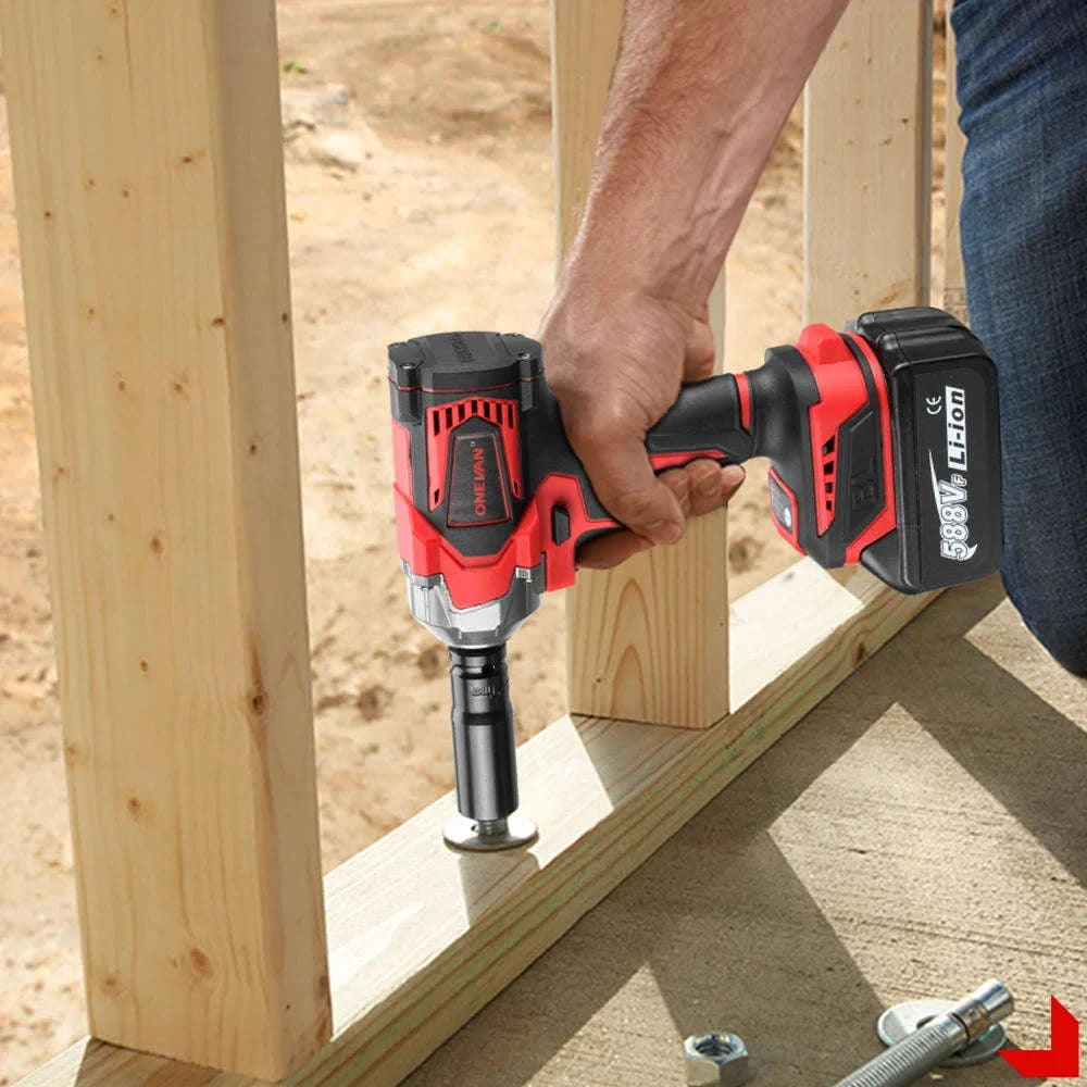 1200N·M Brushless Electric Impact Wrench DTW500 with 4‑Gear Control-2xBattery Set / GERMANY