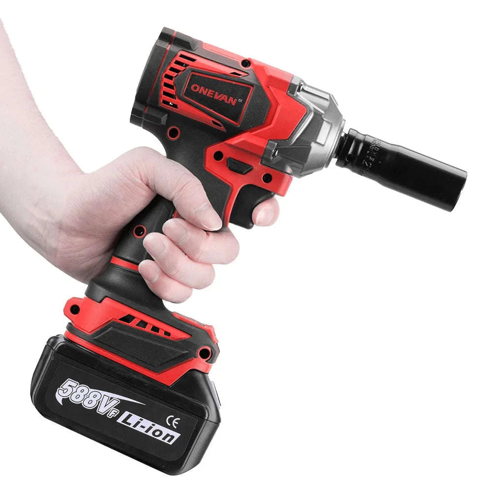 1200N·M Brushless Electric Impact Wrench DTW500 with 4‑Gear Control-2xBattery Set / GERMANY
