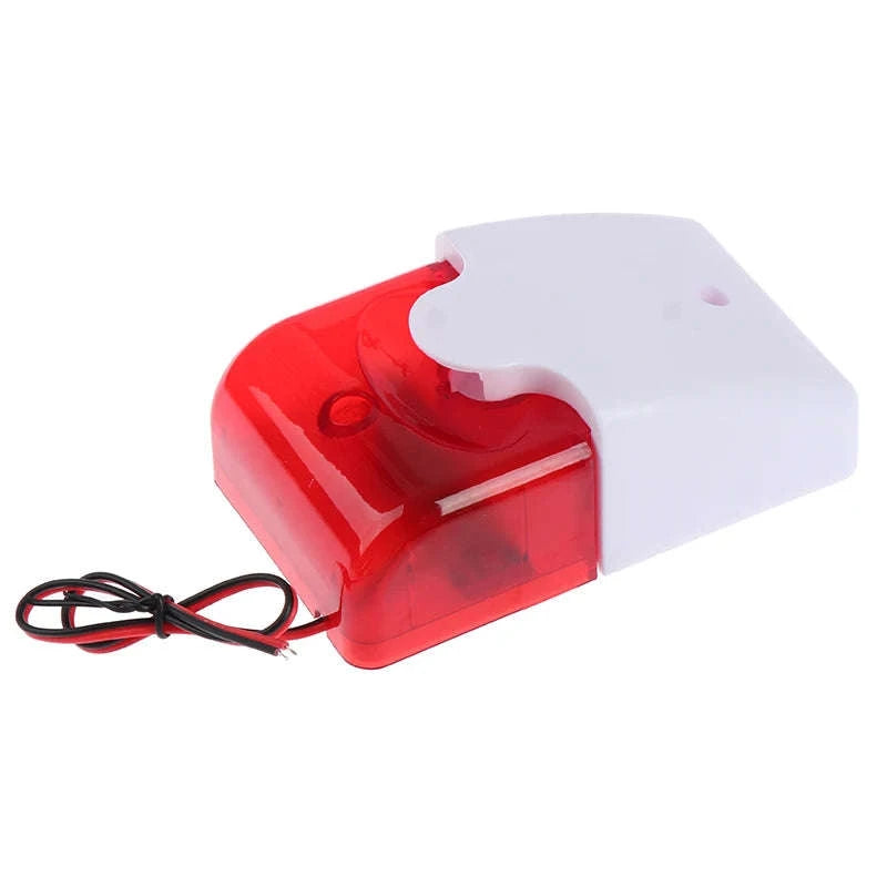 120dB Wired Strobe Siren for Home & Business-DC 5V -12V