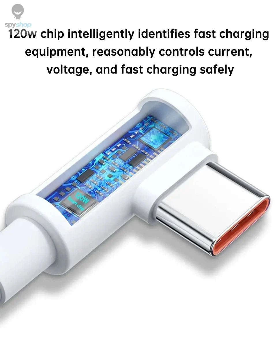 120W Fast Charger Cable for Xiaomi & Redmi-WHITE / 1m
