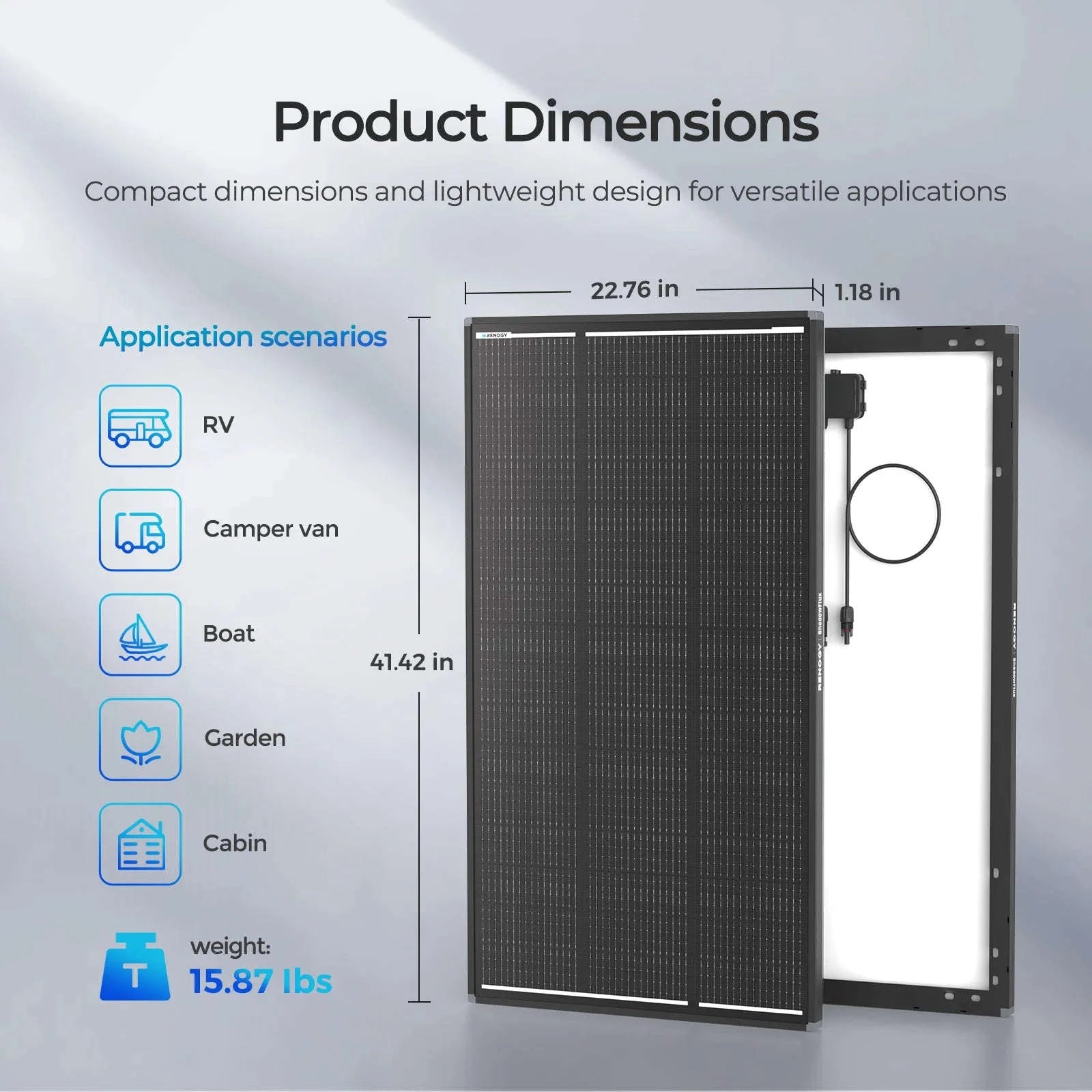 120W N-Type Solar Panel for 12V/24V Off-Grid Systems-United States