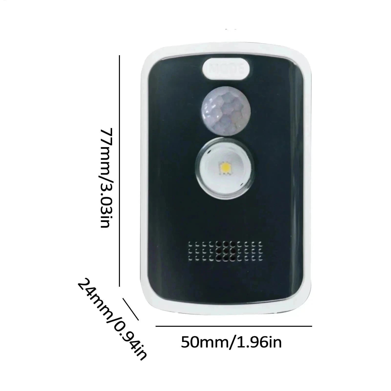 125dB Motion Sensor Alarm with Light Modes for Outdoor Security-As shown
