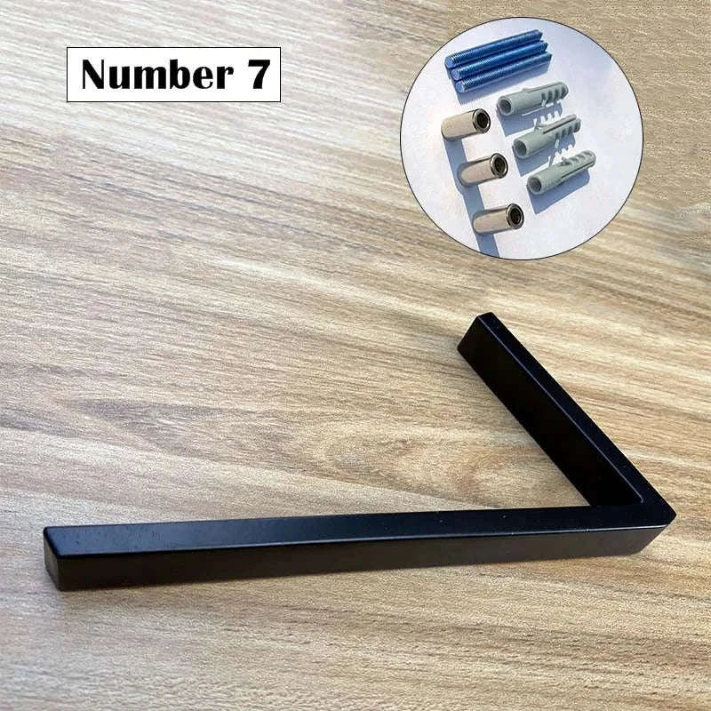 125mm Black Outdoor House Number Sign-9