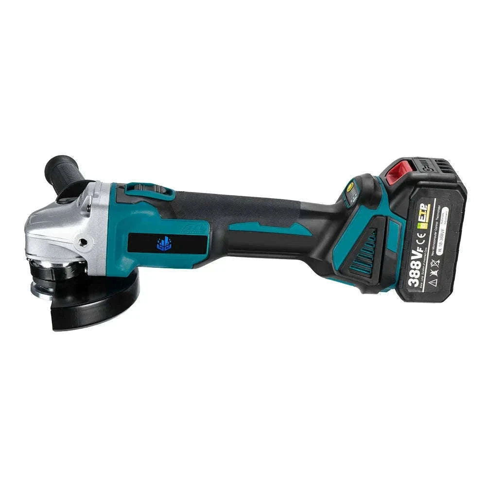 125mm Brushless Cordless Angle Grinder for Cutting and Polishing-1 Battery set / UNITED KINGDOM