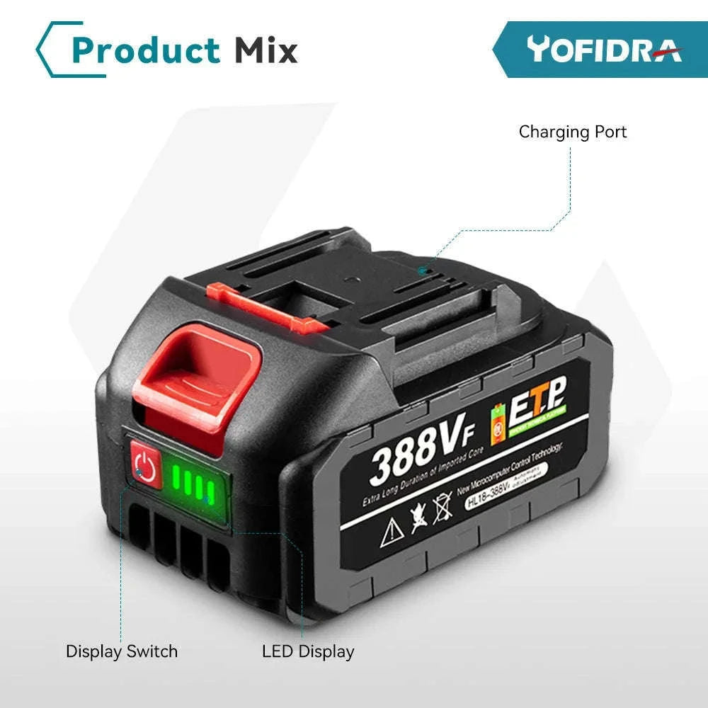 125mm Brushless Cordless Angle Grinder for Cutting and Polishing-1 Battery set / UNITED KINGDOM