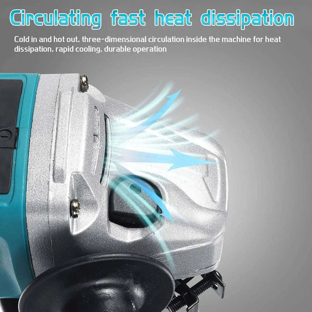 125mm Brushless Electric Angle Grinder and Impact Wrench Combo Kit-Germany